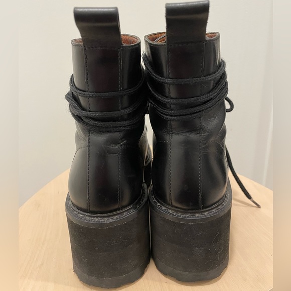 Excellent used condition & other stories chunky leather combat boots. - Picture 3 of 5